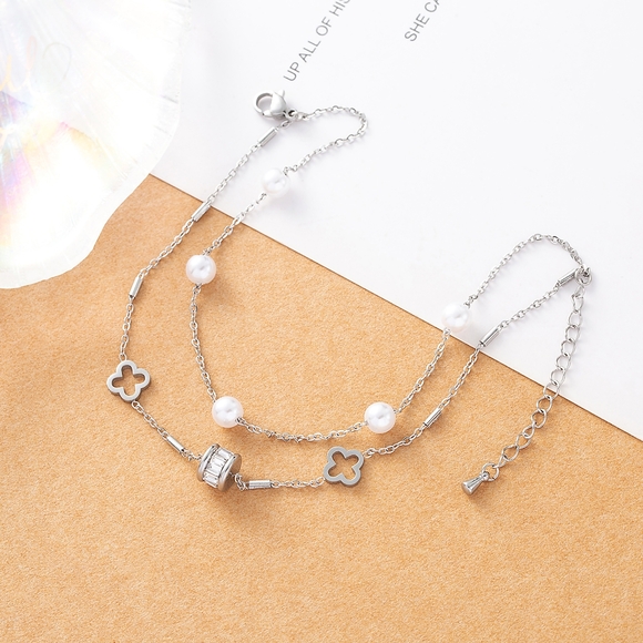 🤍Sliver Stainless steel Ankle bracelet🤍 - Picture 3 of 3